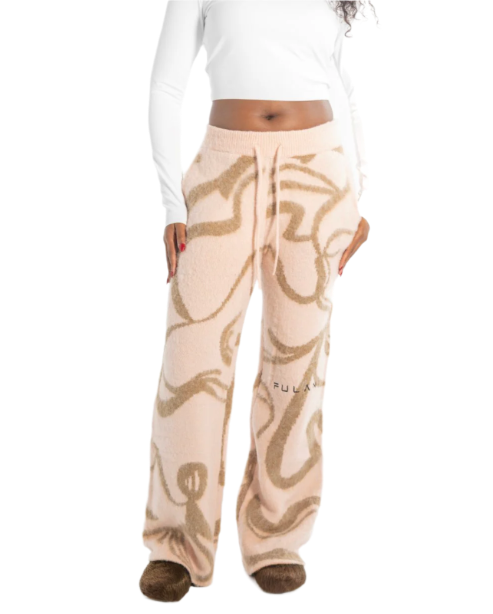 Oversized Mohair Pants Cocoa Blush
