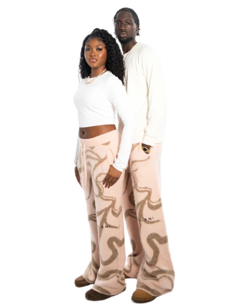 Oversized Mohair Pants Cocoa Blush