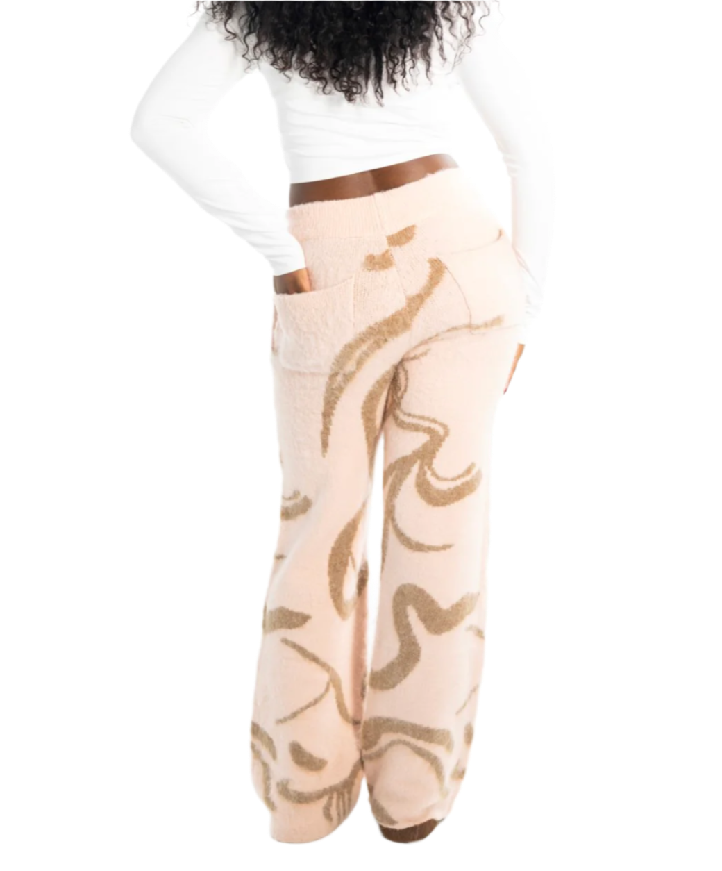 Oversized Mohair Pants Cocoa Blush