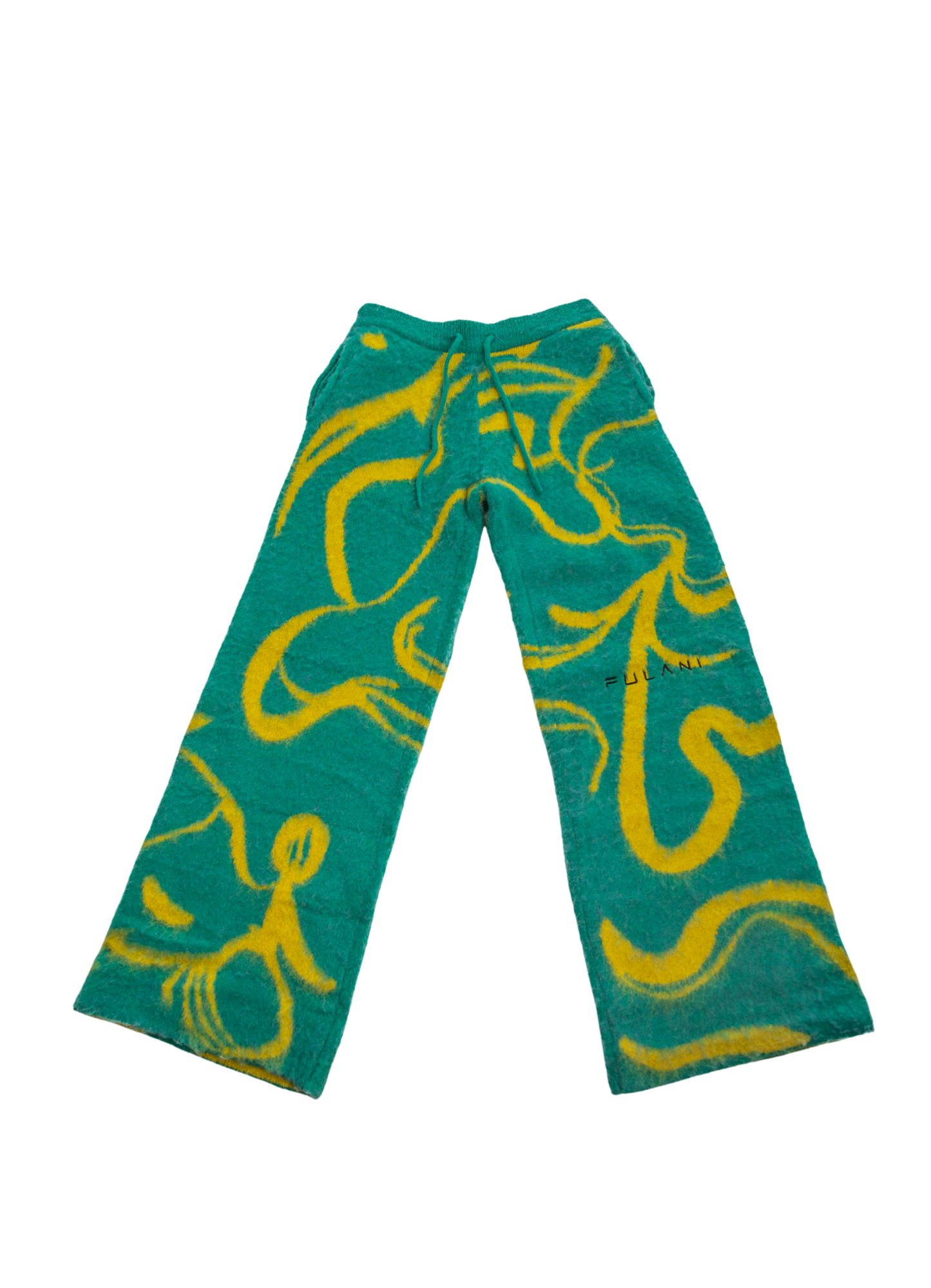 Oversized Mohair Pants Jungle Glow