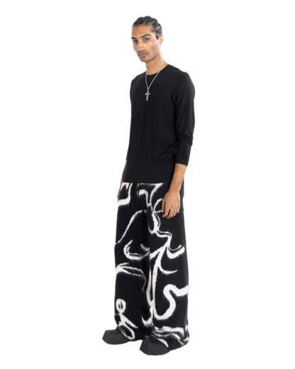 Oversized Mohair Pants Dusk & Dawn
