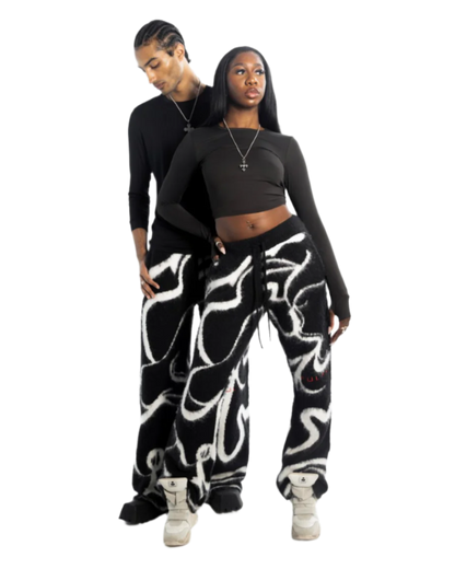 Oversized Mohair Pants Dusk & Dawn